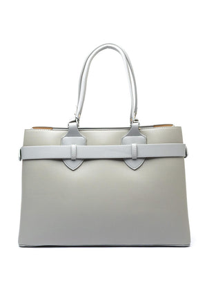 Zen Collection Strap Detail Large Shopper Bag, Grey