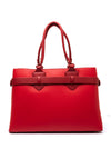 Zen Collection Strap Detail Large Shopper Bag, Red
