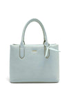 Zen Collection Faux Pebbled Leather Medium Grab Bag, Light Blue