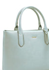 Zen Collection Faux Pebbled Leather Medium Grab Bag, Light Blue