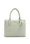 Zen Collection Faux Pebbled Leather Medium Grab Bag, Green