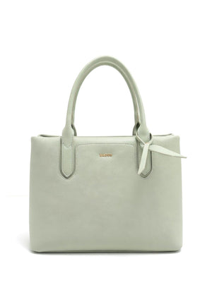 Zen Collection Faux Pebbled Leather Medium Grab Bag, Green