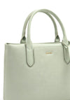 Zen Collection Faux Pebbled Leather Medium Grab Bag, Green
