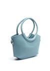 Zen Collection Trapeze Braided Double Handle Grab Bag, Blue