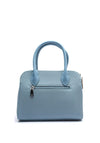 Zen Collection Woven Textured Dome Shaped Grab Bag, Blue