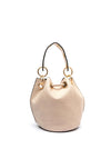 Zen Collection Drawstring Bucket Crossbody Bag, Beige