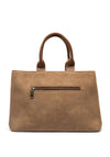 Zen Collection Fringed Detail Grab Bag, Beige