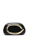 Zen Collection Faux Leather Mini Clutch Bag, Black
