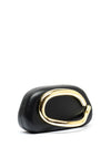 Zen Collection Faux Leather Mini Clutch Bag, Black