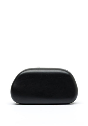 Zen Collection Faux Leather Mini Clutch Bag, Black