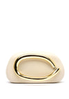 Zen Collection Faux Leather Mini Clutch Bag, Nude