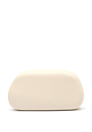 Zen Collection Faux Leather Mini Clutch Bag, Nude