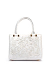 Zen Collection Embroidered Pearl Sequin Mini Grab Bag, White