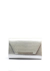 Zen Collection Debossed Envelope Clutch Bag, Silver