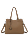 Zen Collection Hobo Shoulder with Crossbody Strap Medium Bag, Beige