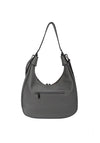 Zen Collection Colour Block Stripe Hobo Shoulder Bag, Grey