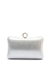 Zen Collection Tear Drop Diamante Pearl Encrusted Clutch Bag, White