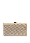 Zen Collection Diamante Pearl Encrusted Clutch Bag, Gold