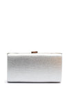 Zen Collection Diamante Pearl Encrusted Clutch Bag, Silver