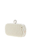 Zen Collection Pearl Stud Clutch Bag, White