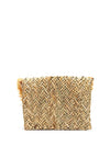 Zen Collection Straw Clutch Bag, Natural Beige
