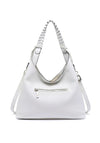 Zen Collection Slouchy Hobo Shoulder Bag, White