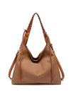 Zen Collection Slouchy Hobo Shoulder Bag, Brown