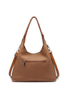 Zen Collection Slouchy Hobo Shoulder Bag, Brown