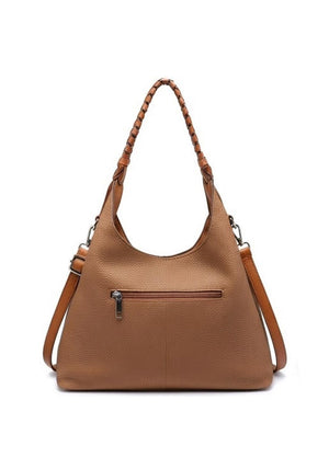 Zen Collection Slouchy Hobo Shoulder Bag, Brown