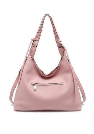 Zen Collection Slouchy Hobo Shoulder Bag, Pink