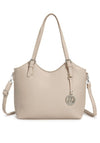 Zen Collection Zipped Medium Shopper Bag, Cream