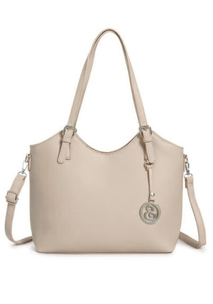 Zen Collection Zipped Medium Shopper Bag, Cream