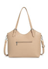 Zen Collection Zipped Medium Shopper Bag, Beige