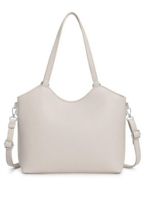 Zen Collection Zipped Medium Shopper Bag, White