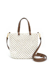 Serafina Collection Woven Crossbody Bag, White