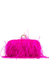 Zen Collection Feather Box Clutch Bag, Pink