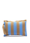 Zen Collection Stripe Vanity Pouch, Blue & Sand