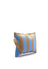 Zen Collection Stripe Vanity Pouch, Blue & Sand