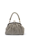 Zen Collection Embellished Grab Bag, Silver