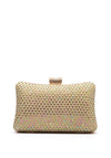 Zen Collection Iridescent Diamante Clutch Bag, Gold