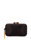 Zen Collection Woven Tassel Clutch Bag, Black