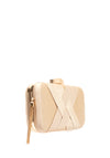 Zen Collection Woven Tassel Clutch Bag, Gold