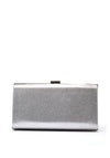 Zen Collection Pearl Diamante Clutch Bag, Silver