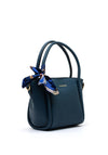 Zen Collection Satin Bow Grab Bag, Navy