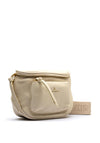 Zen Collection Zip Top Crossbody Bag, Cream