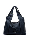 Zen Collection Pebbled Hobo Bag, Navy