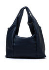 Zen Collection Pebbled Hobo Bag, Navy