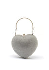 Zen Collection Sparkle Heart Multi Strap Bag, Silver