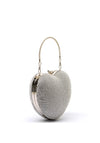 Zen Collection Sparkle Heart Multi Strap Bag, Silver