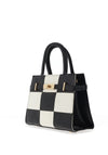 Zen Collection Check Print Grab Bag, Black & White